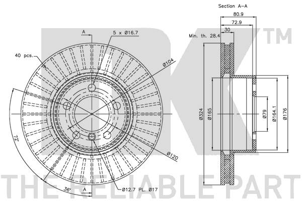 NK 341559 Bremsscheibe