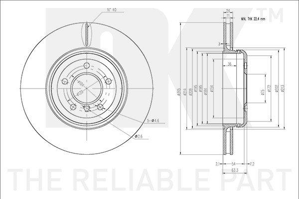 NK 341591 Bremsscheibe