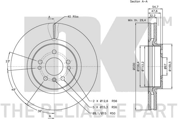 NK 343392 Bremsscheibe