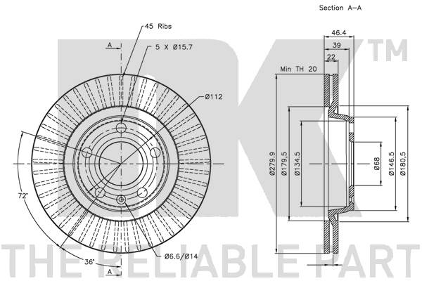 NK 344762 Bremsscheibe