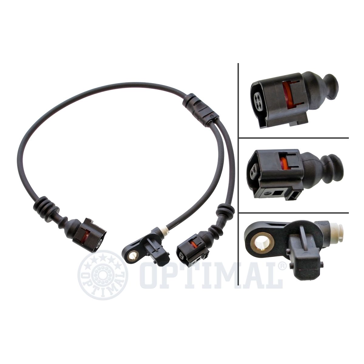 OPTIMAL 06-S205 Sensor, wheel speed Front Axle Left Front Axle Right for FORD SEAT VW