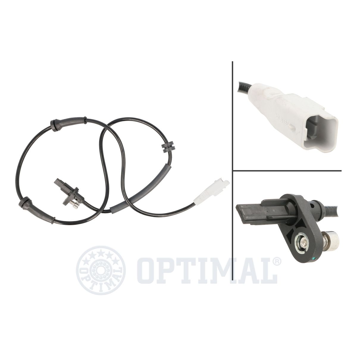 OPTIMAL 06-S279 Sensor, wheel speed Rear Axle Left Rear Axle Right for CITROËN PEUGEOT