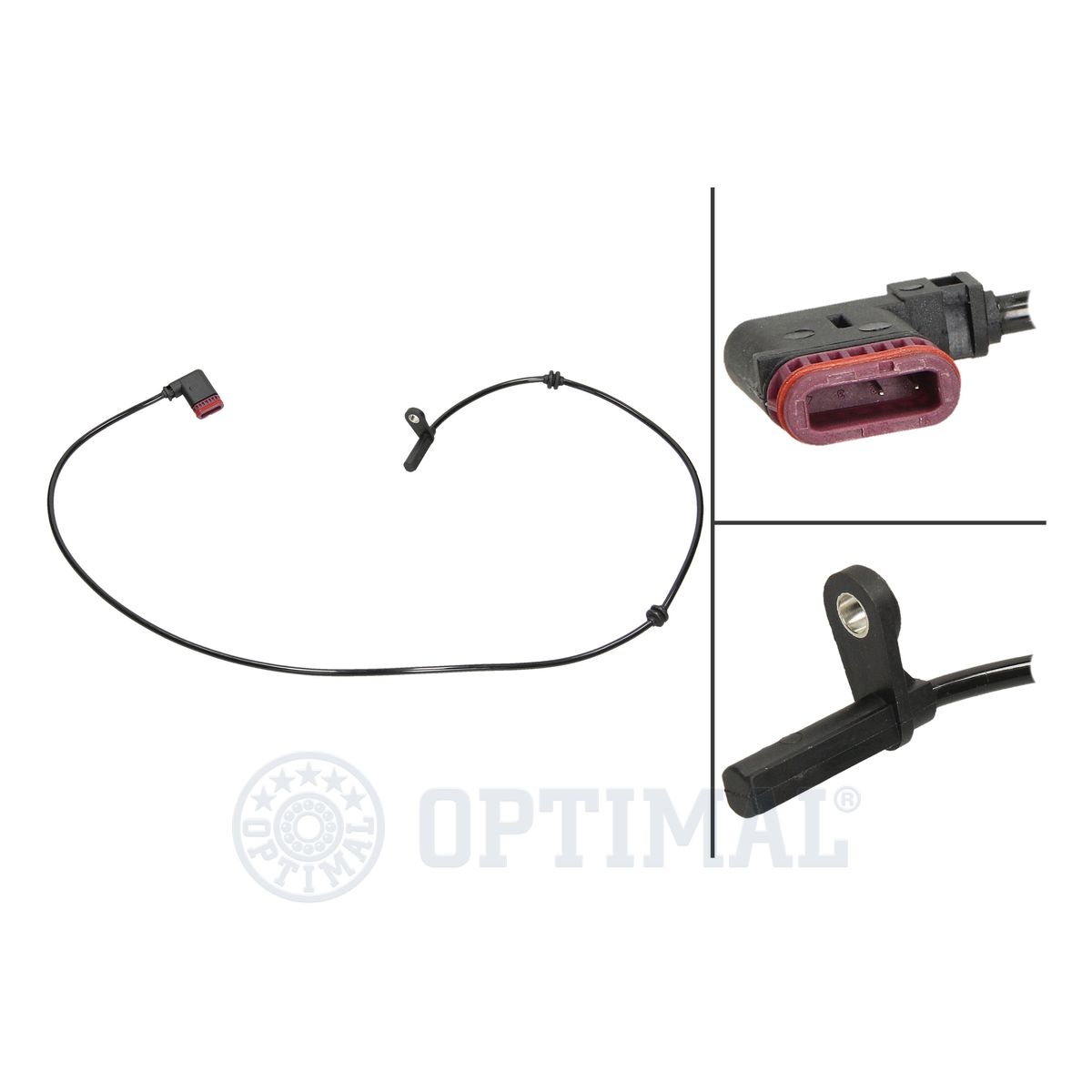 OPTIMAL 06-S322 Sensor, wheel speed Rear Axle for MERCEDES-BENZ