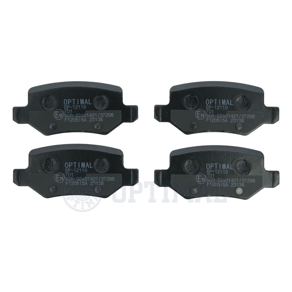 OPTIMAL BP-12119 Brake Pad Set, disc brake
