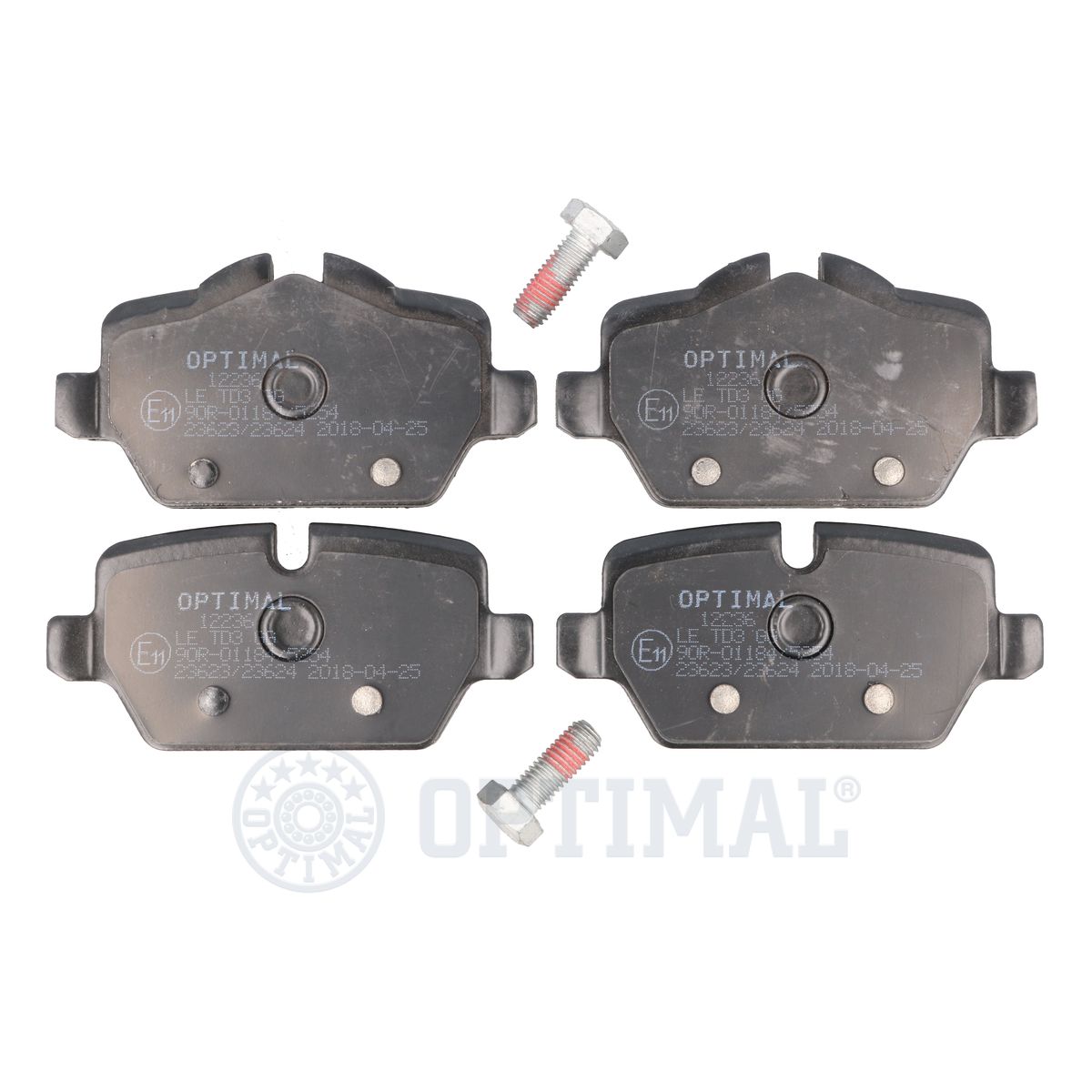 OPTIMAL BP-12236 Brake Pad Set, disc brake