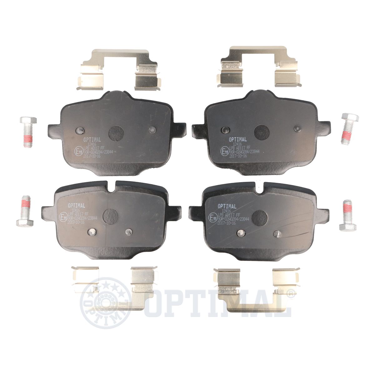 OPTIMAL BP-12416 Brake Pad Set, disc brake