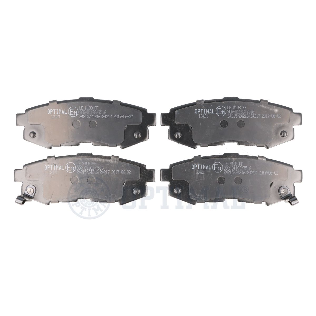 OPTIMAL BP-12421 Brake Pad Set, disc brake