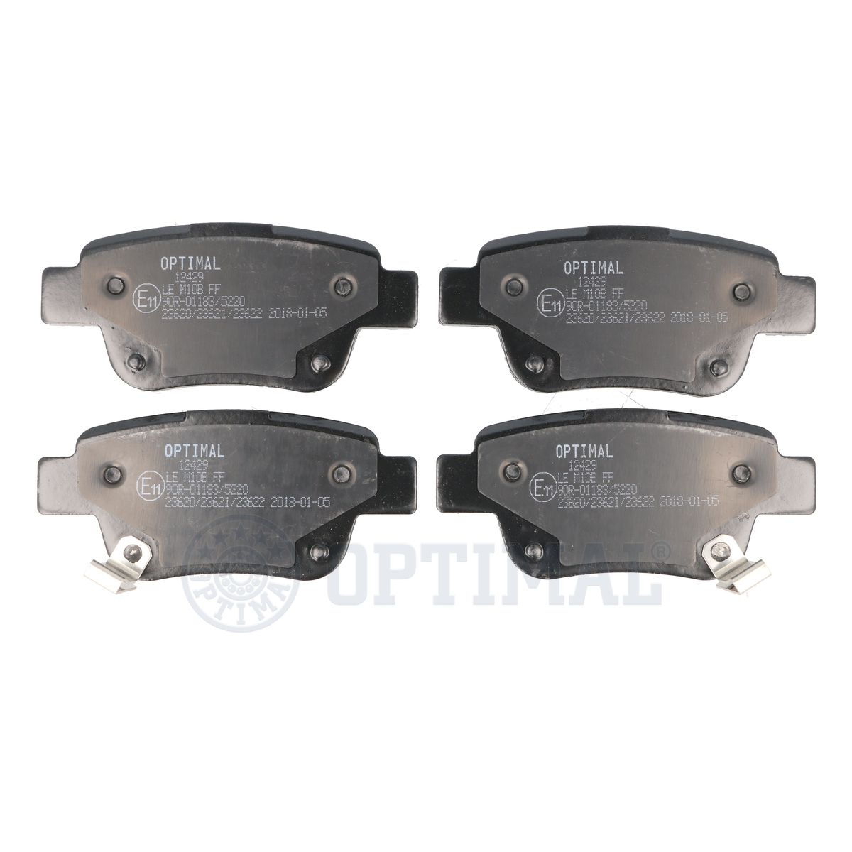 OPTIMAL BP-12429 Brake Pad Set, disc brake
