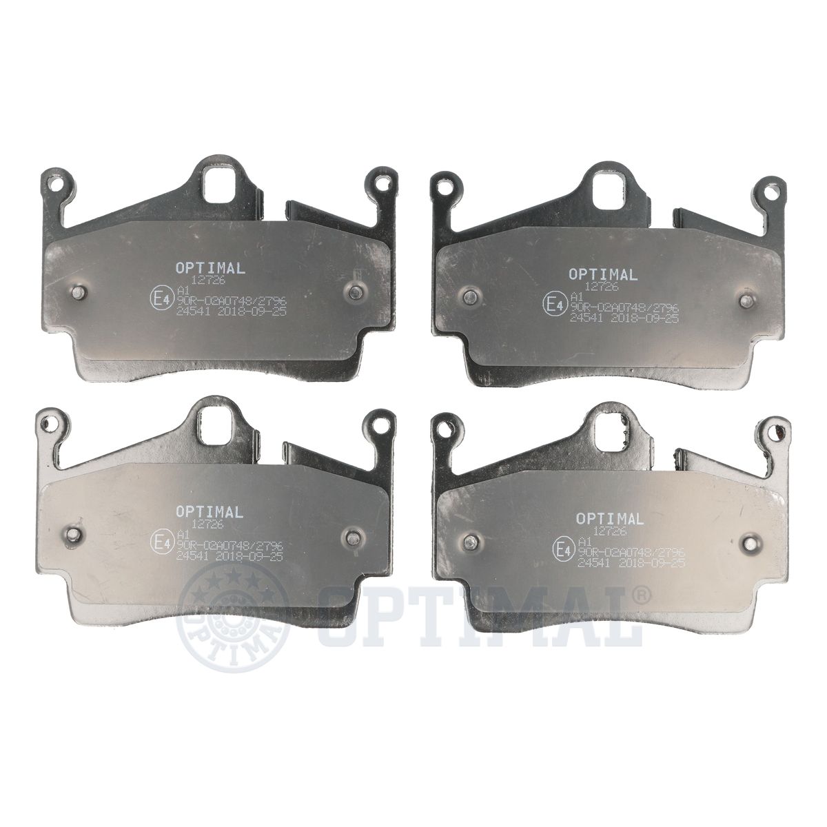 OPTIMAL BP-12726 Brake Pad Set, disc brake