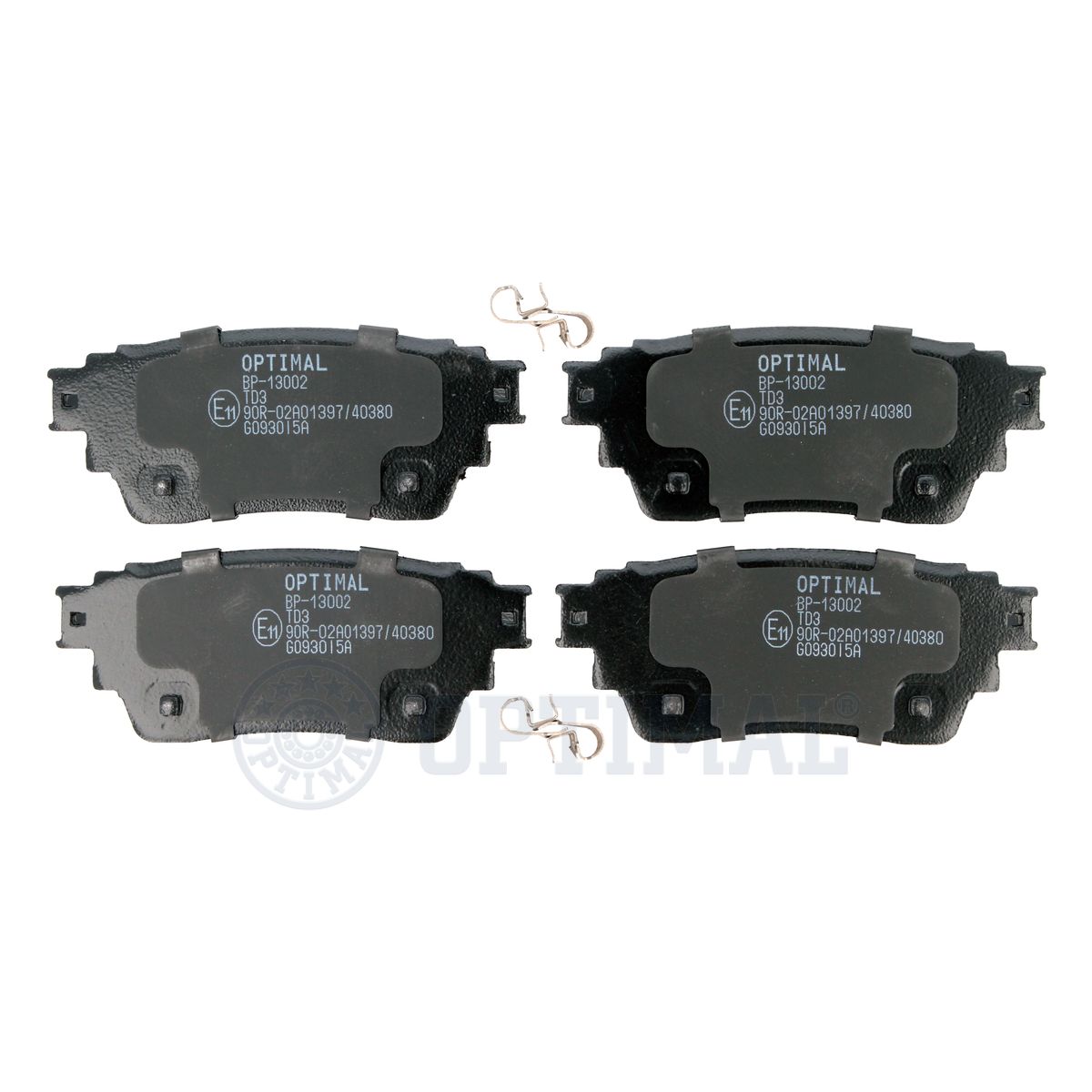OPTIMAL BP-13002 Brake Pad Set, disc brake
