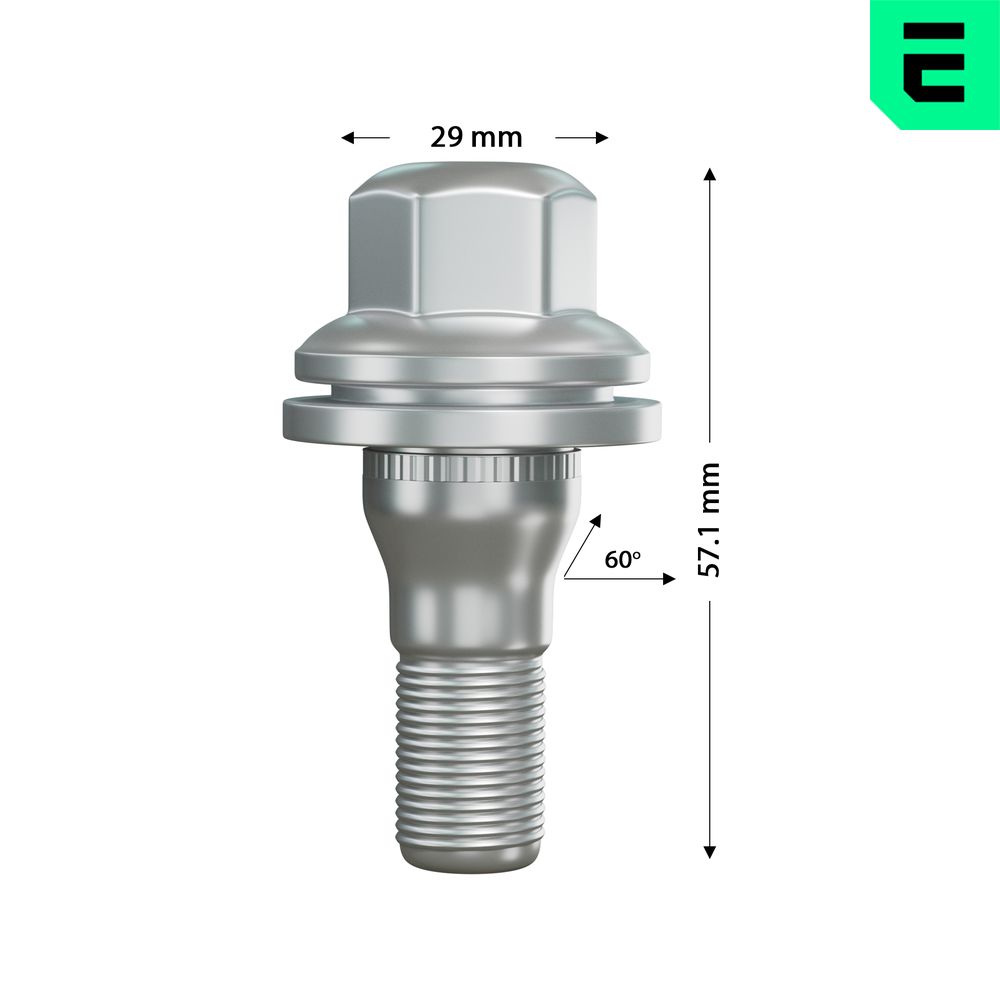 OPTIMAL OP-UWB10002-20 Βίδα τροχού μπροστινός άξονας Πίσω άξονας for CITROËN DS FIAT OPEL PEUGEOT TOYOTA VAUXHALL