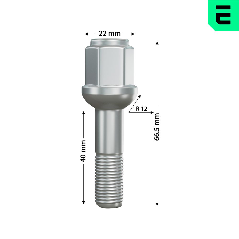 OPTIMAL OP-UWB10010-20 Βίδα τροχού μπροστινός άξονας Πίσω άξονας for MERCEDES-BENZ