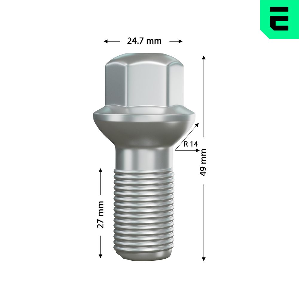 OPTIMAL OP-UWB10011-20 Βίδα τροχού μπροστινός άξονας Πίσω άξονας for MERCEDES-BENZ MERCEDES-BENZ (BBDC)
