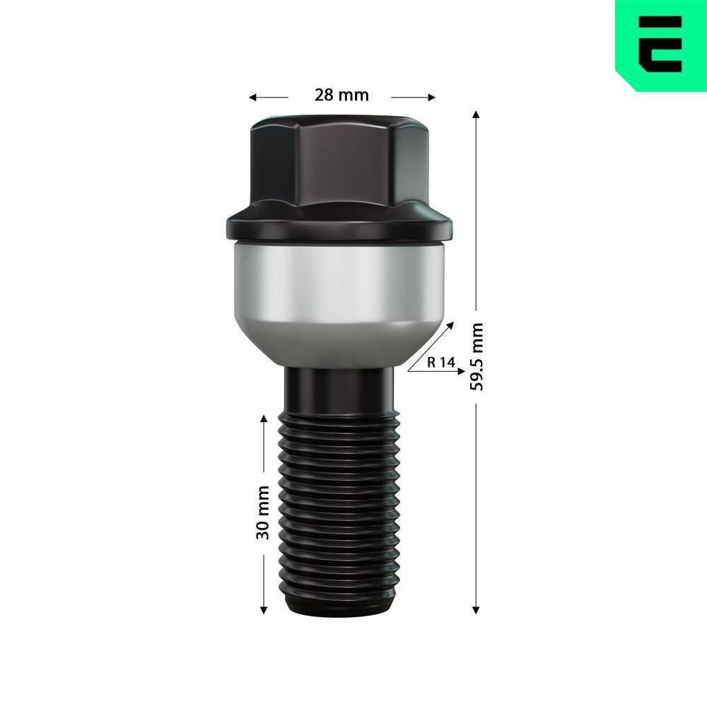 OPTIMAL OP-UWB10061-1 Βίδα τροχού μπροστινός άξονας Πίσω άξονας for PORSCHE