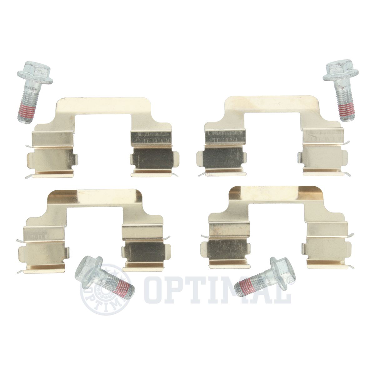 OPTIMAL ZUB12241 Σετ βοηθ. εξαρτημάτων, τακάκια φρένων Πίσω άξονας for VW