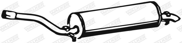 WALKER 05071 Koncový tlmič výfuku