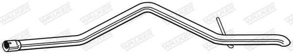 WALKER 10668 Výfukové potrubie