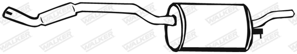 WALKER 14017 Πίσω σιλανσιέ