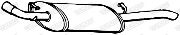 WALKER 14532 Koncový tlmič výfuku