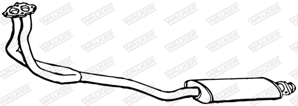 WALKER 14569 Stredný tlmič výfuku