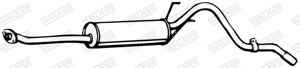 WALKER 16772 Koncový tlmič výfuku