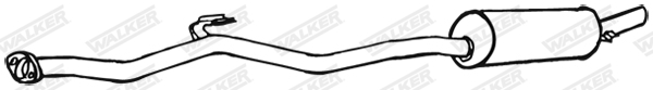 WALKER 17507 Πίσω σιλανσιέ