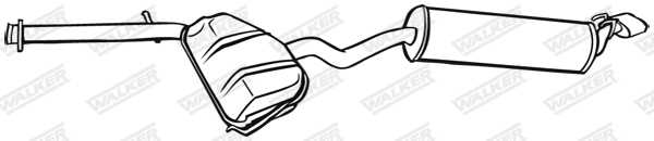 WALKER 17858 Πίσω σιλανσιέ