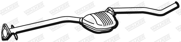WALKER 19388 Stredný tlmič výfuku
