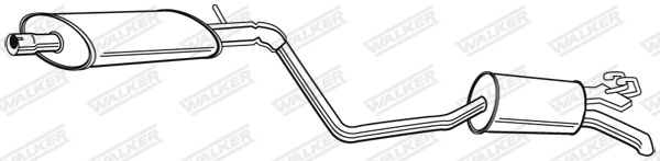 WALKER 21087 Πίσω σιλανσιέ