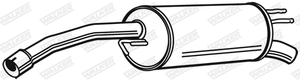 WALKER 21496 Koncový tlmič výfuku
