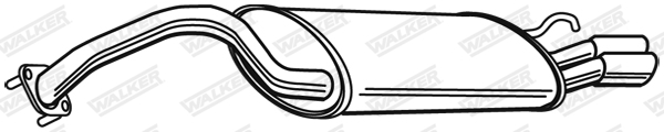 WALKER 21772 Πίσω σιλανσιέ