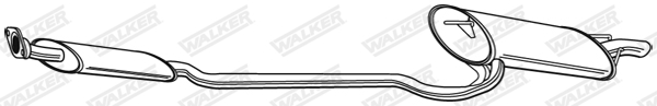 WALKER 21871 Πίσω σιλανσιέ