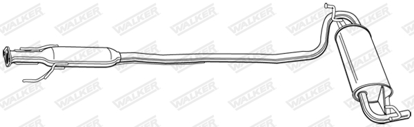 WALKER 21893 Πίσω σιλανσιέ