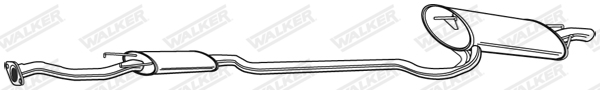 WALKER 21901 Πίσω σιλανσιέ