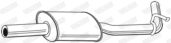 WALKER 21916 Stredný tlmič výfuku
