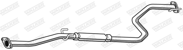 WALKER 22044 Stredný tlmič výfuku