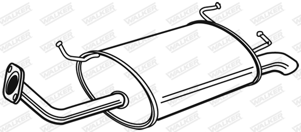 WALKER 22190 Koncový tlmič výfuku