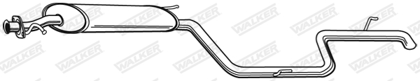 WALKER 22231 Koncový tlmič výfuku
