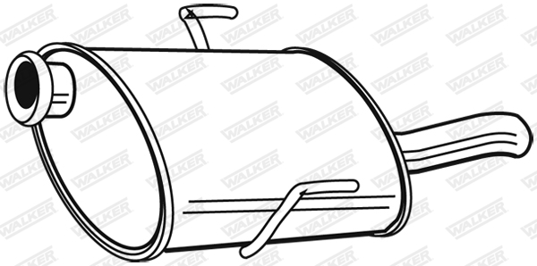WALKER 22297 Koncový tlmič výfuku