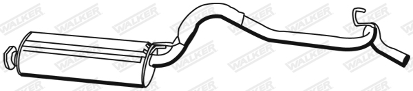 WALKER 22466 Koncový tlmič výfuku