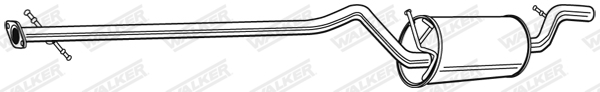 WALKER 22654 Stredný tlmič výfuku
