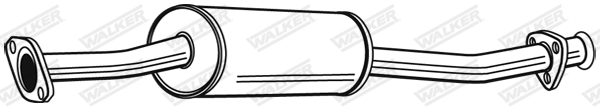 WALKER 22790 Predný tlmič výfuku