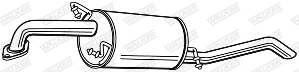 WALKER 22818 Koncový tlmič výfuku
