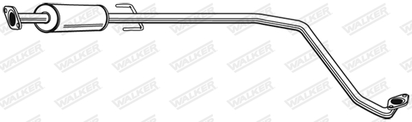 WALKER 22819 Stredný tlmič výfuku