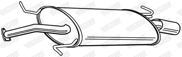 WALKER 22947 Koncový tlmič výfuku