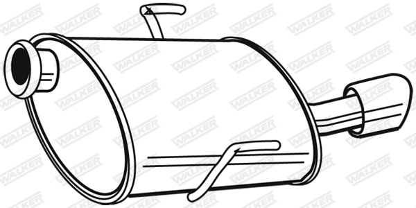 WALKER 22968 bakre lydpotte
