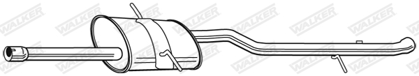 WALKER 23121 Koncový tlmič výfuku
