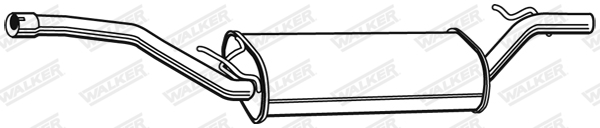 WALKER 23211 Koncový tlmič výfuku