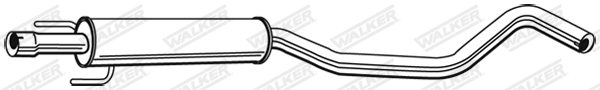 WALKER 23253 Stredný tlmič výfuku