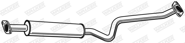 WALKER 23484 Stredný tlmič výfuku